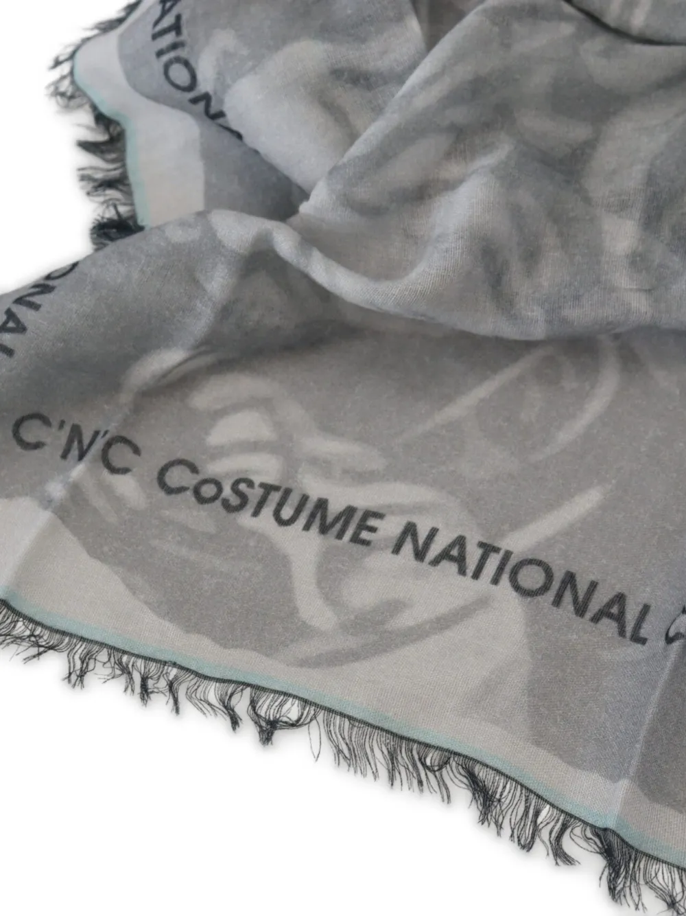 Costume National Sjaal met bloemenprint Grijs