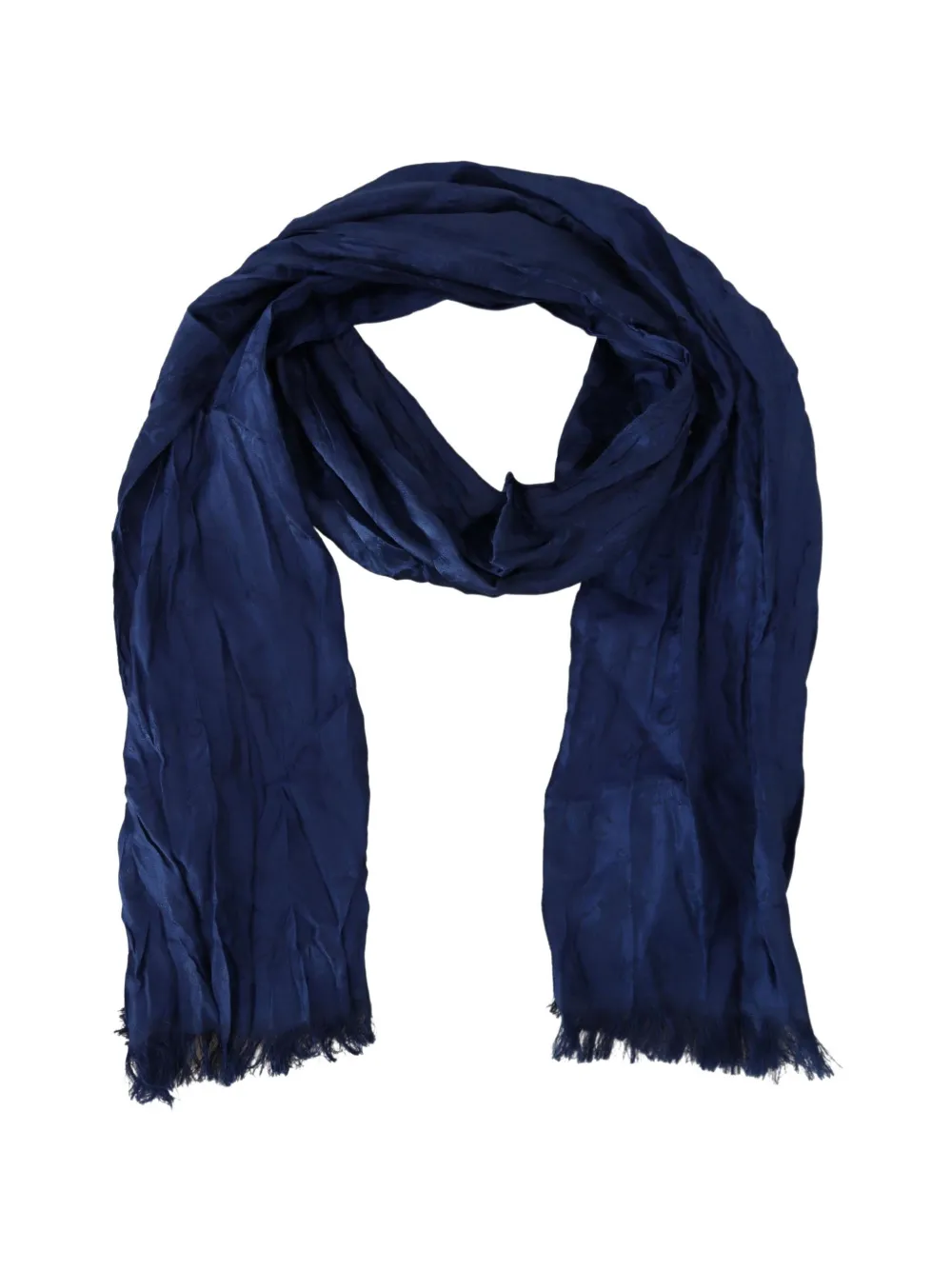 Costume National Seidenschal aus Logo-Jacquard - Blau