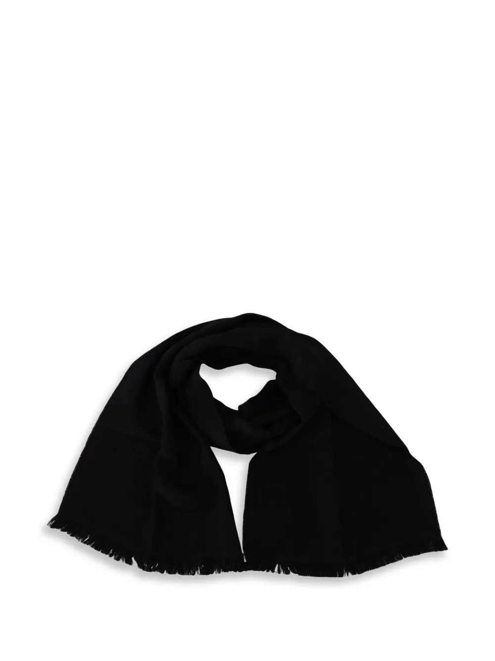Gianfranco Ferré Schal mit Jacquard-Logo - Schwarz