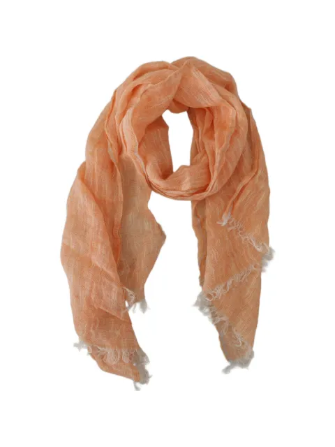 Malo frayed linen scarf