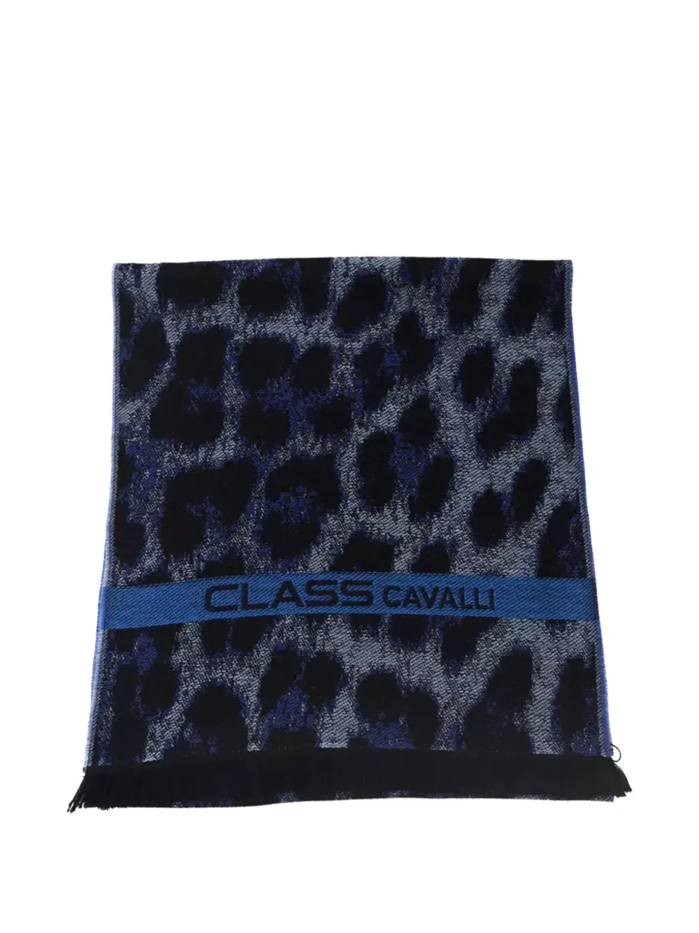 Cavalli Class レオパード ロゴバンドスカーフ | ブルー | Image 1