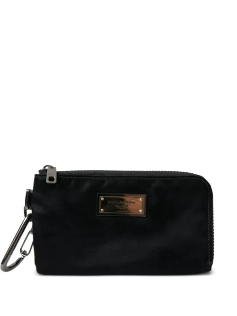 Dolce & Gabbana logo-plaque keyring pouch