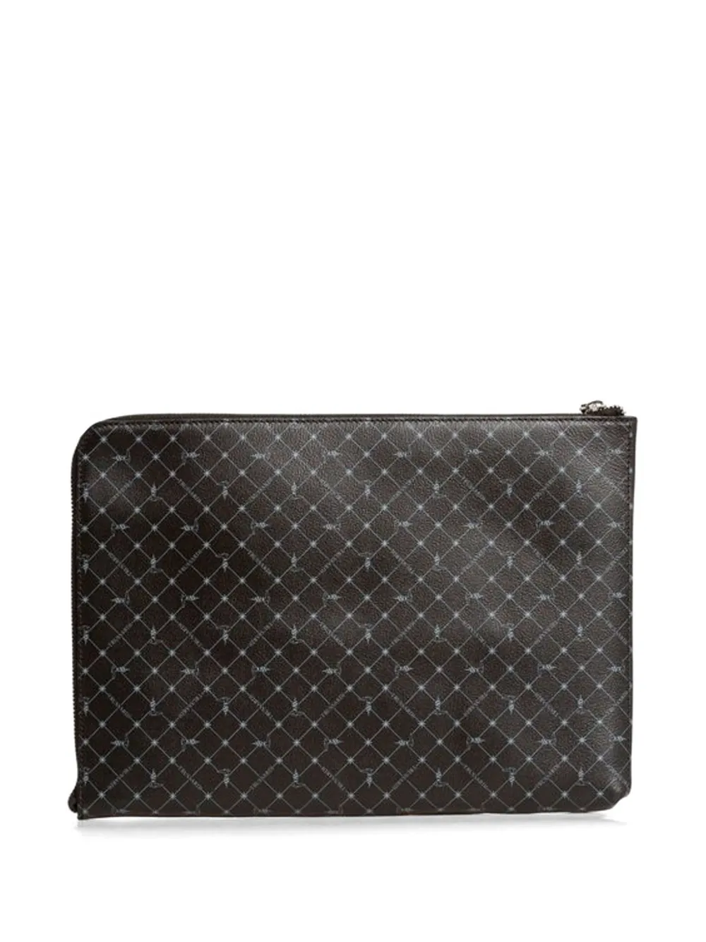 Trussardi Clutch met monogramprint Bruin