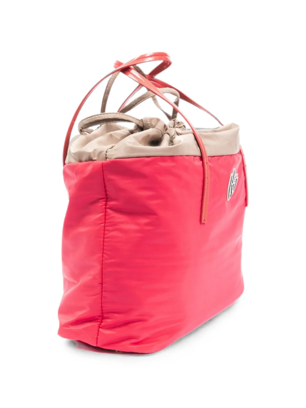 byblos Shopper met trekkoord en lakleren afwerking Roze