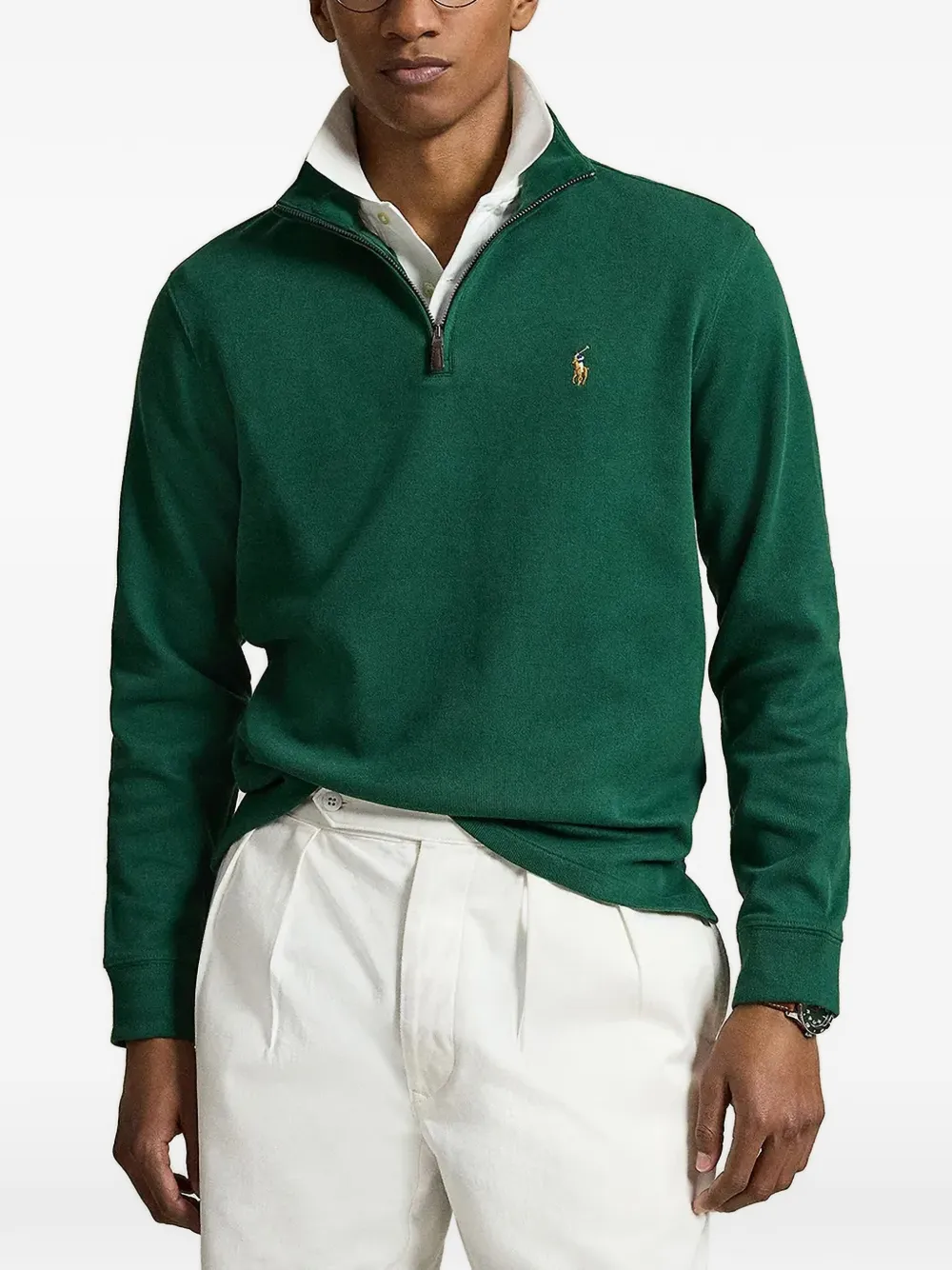 Polo Ralph Lauren logo-embroidered sweater - Grün