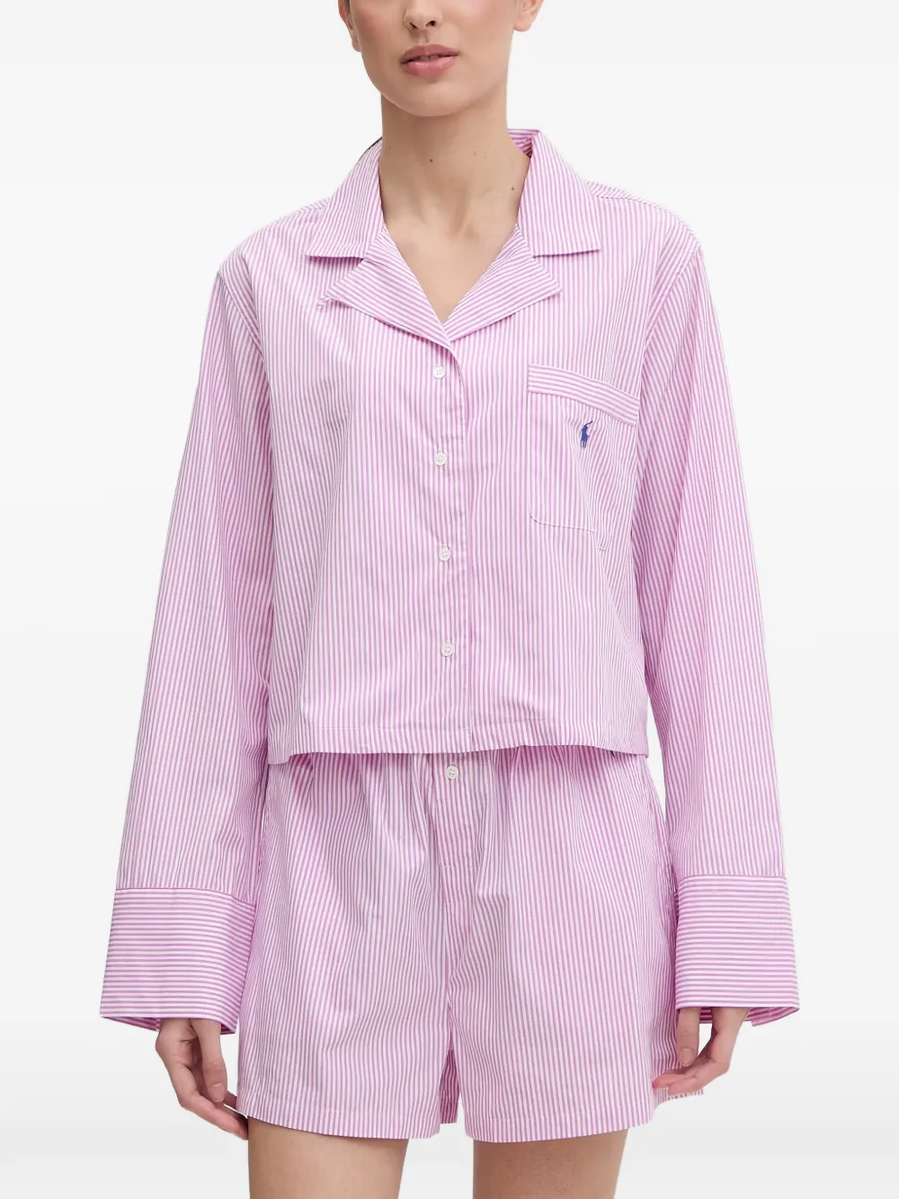 Polo Ralph Lauren striped cotton pajama set - Rosa