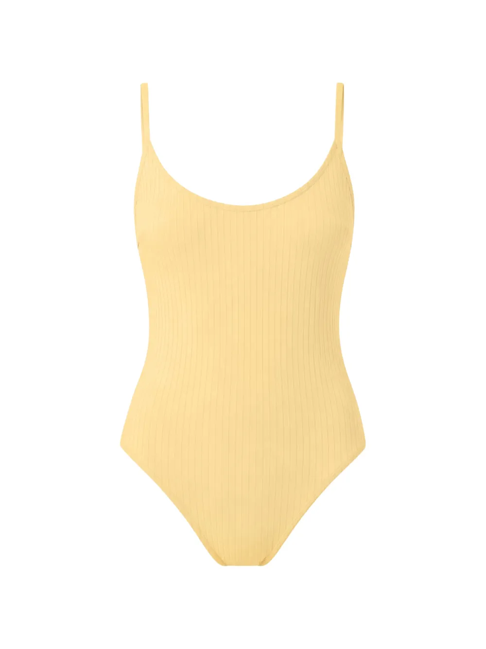 Rip Curl ribbed scoop-neck swimsuit - Gelb