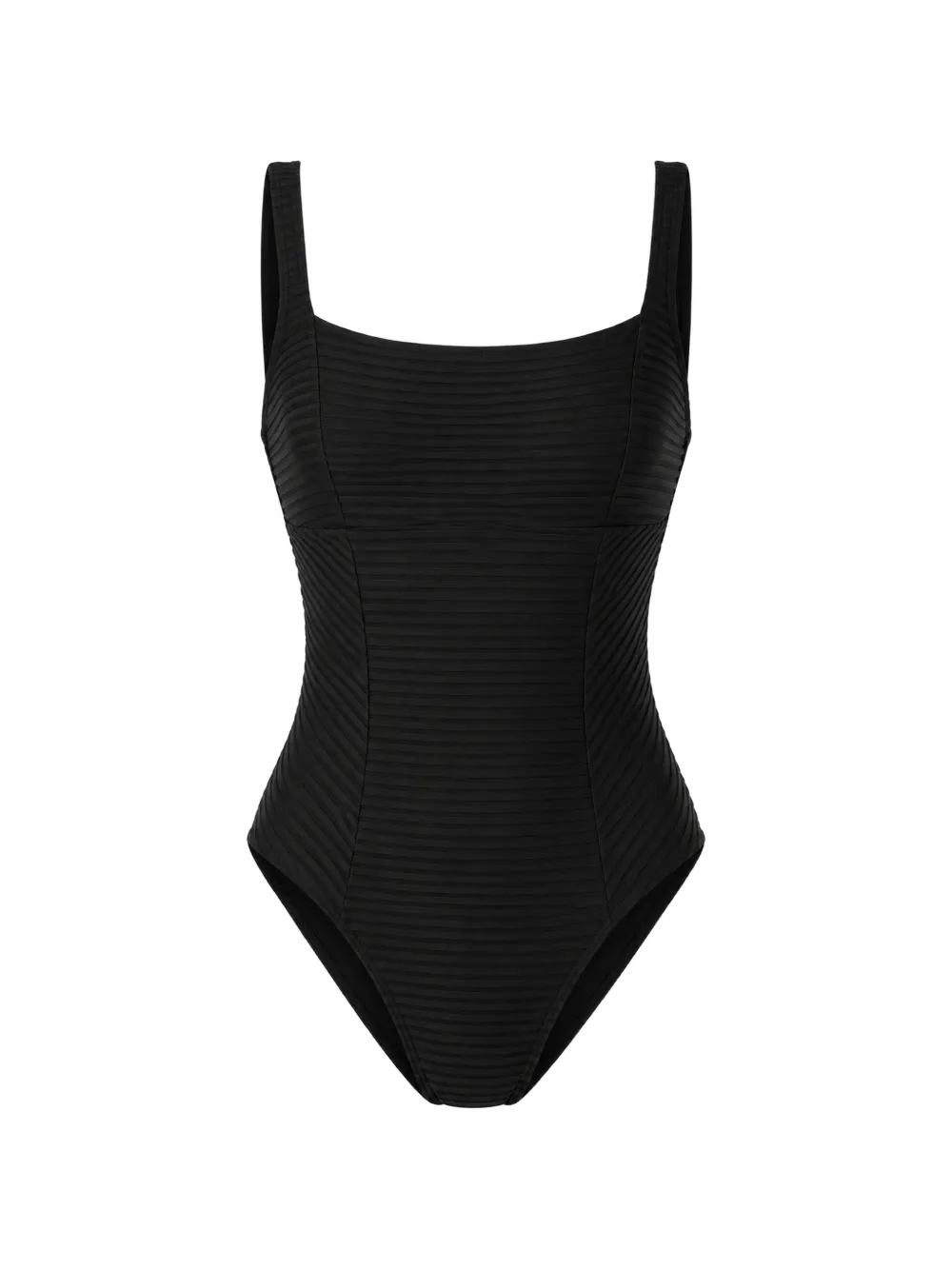 Rip Curl ribbed-knit panelled swimsuit - Nero