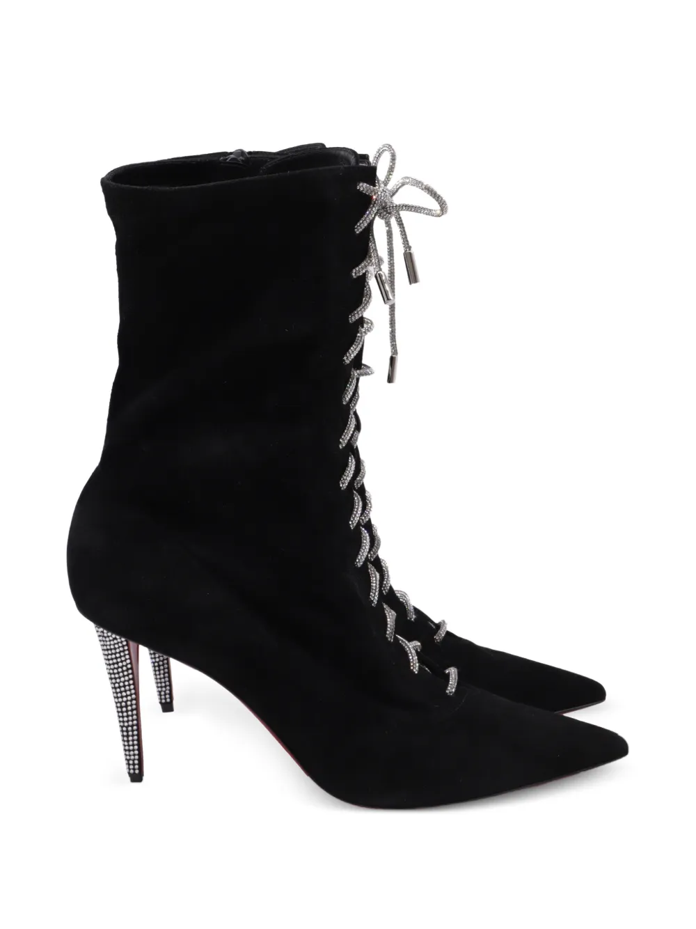Christian Louboutin Pre-Owned Astrid lace-up ankle boots - Schwarz