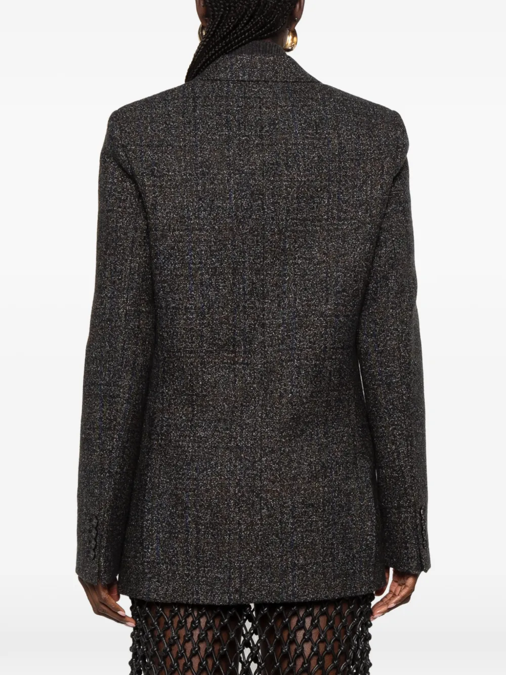 Victoria Beckham Colbert met enkele rij knopen Grijs