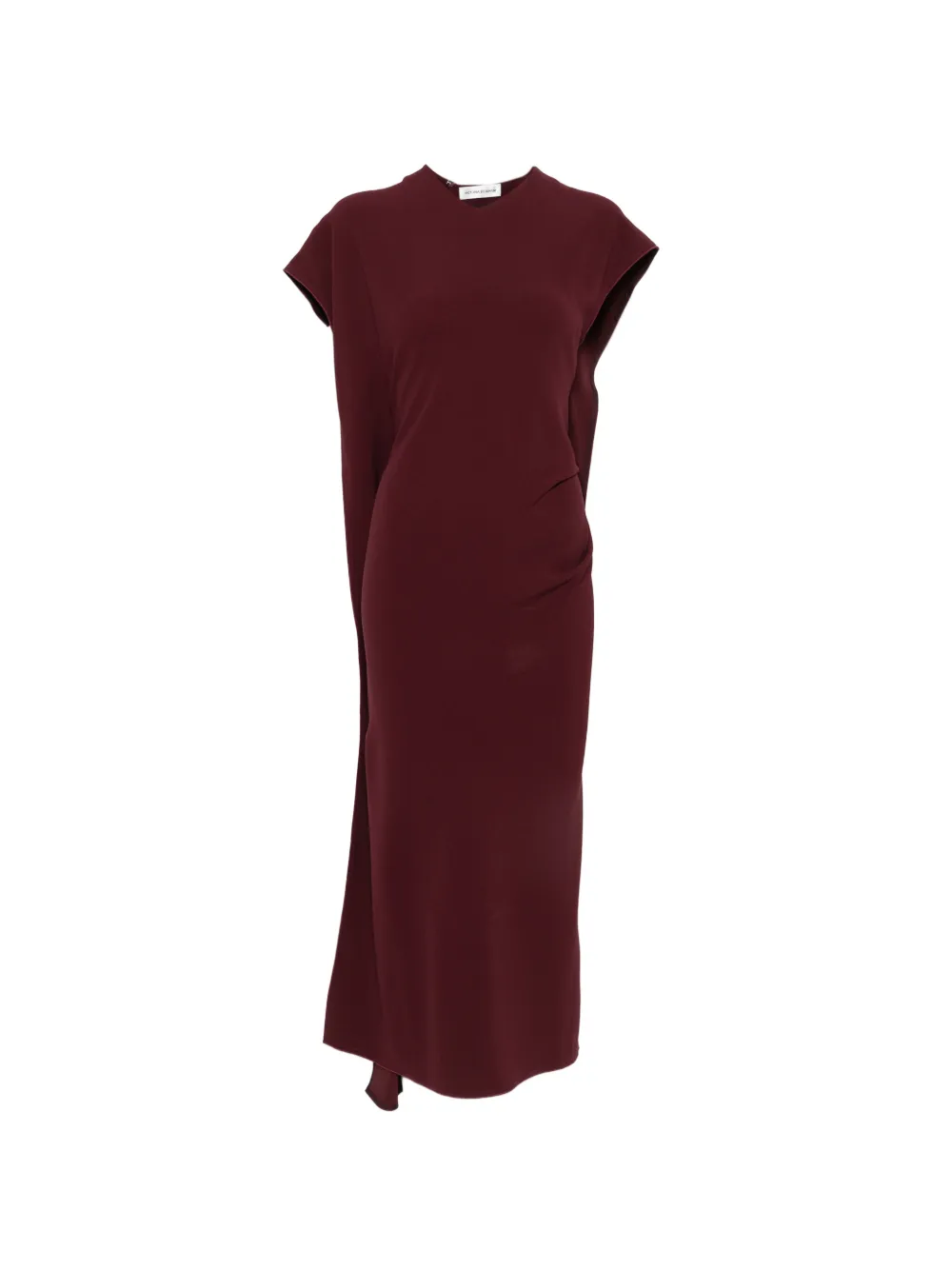 Victoria Beckham draped asymmetric midi dress - Rot
