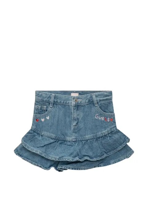 guess kids ruffled tiered mini skirt