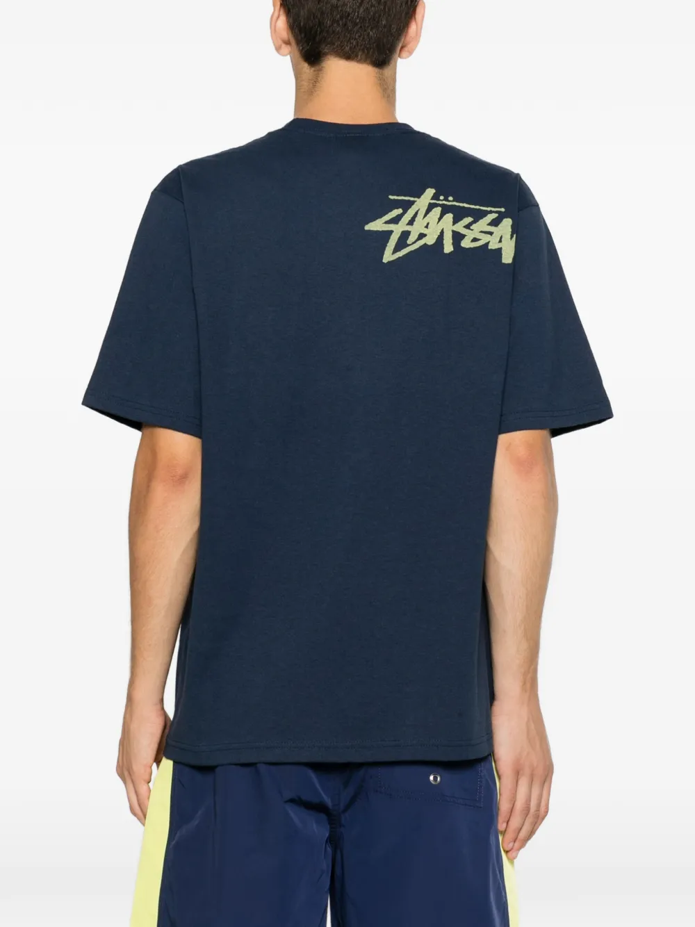 Stüssy Double Venus Tee graphic-print Cotton T-shirt | Blue | FARFETCH
