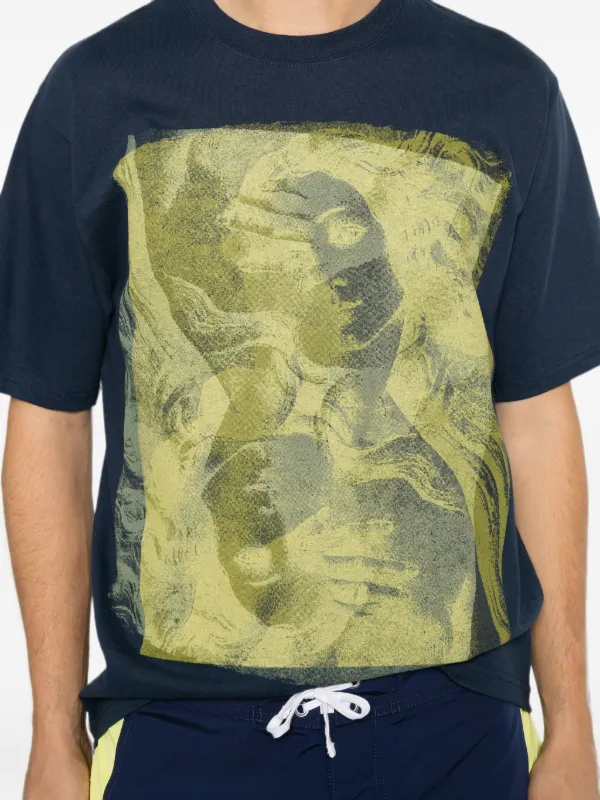 Stüssy Double Venus Tee graphic-print Cotton T-shirt | Blue | FARFETCH