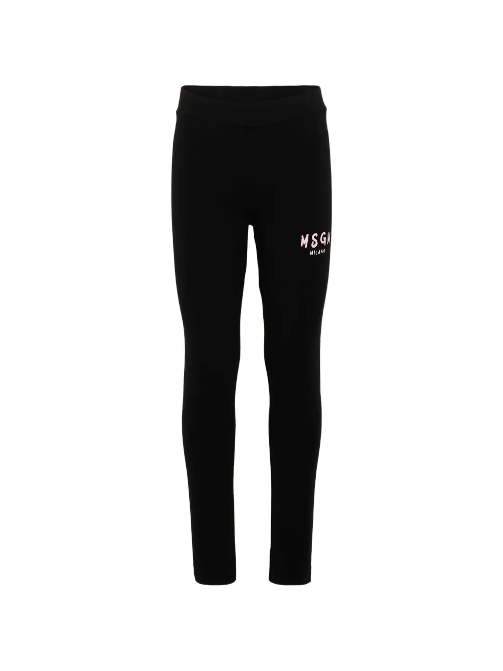 MSGM Kids logo-print leggings - Nero