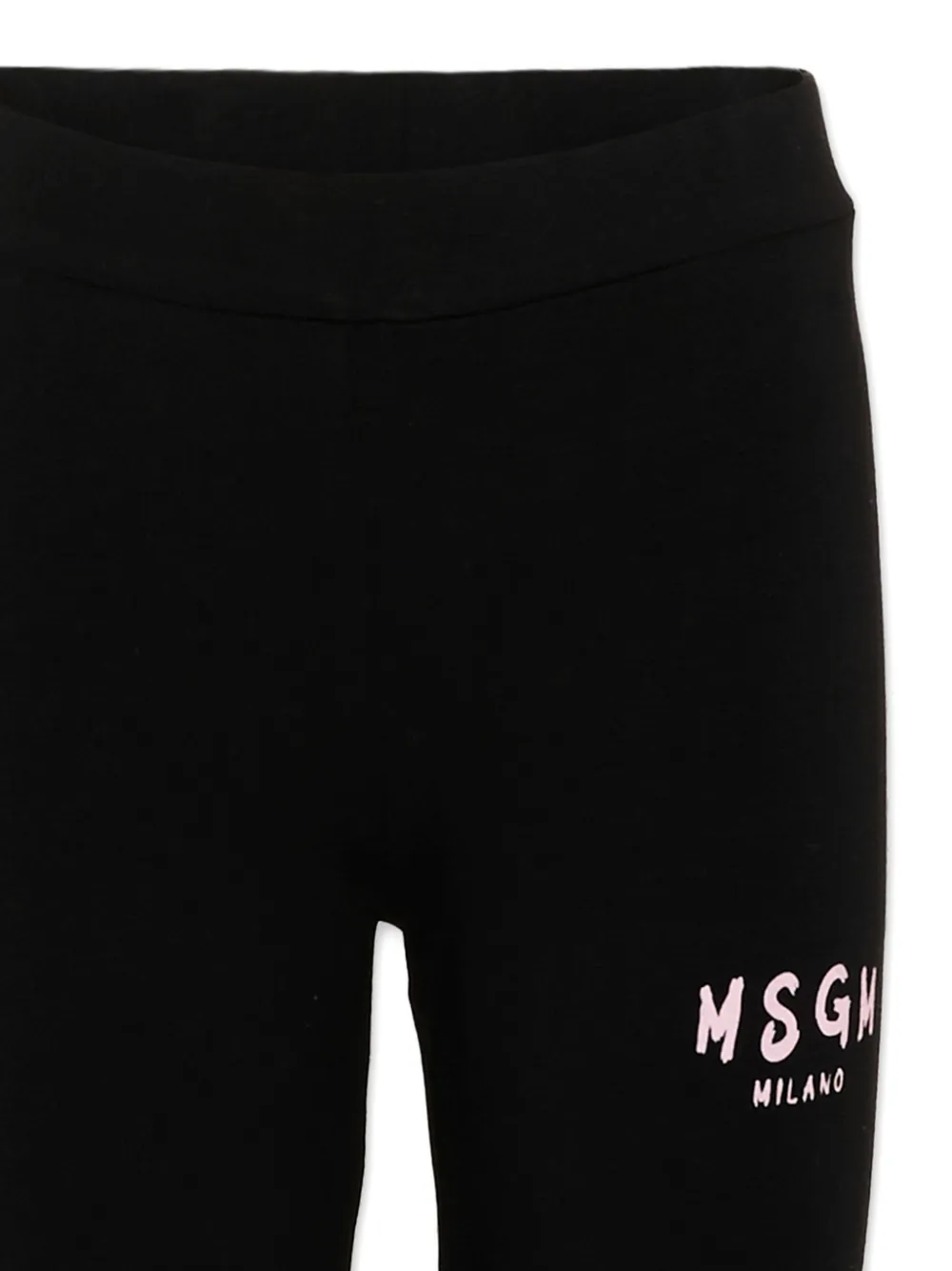 MSGM Kids Legging met logoprint Zwart