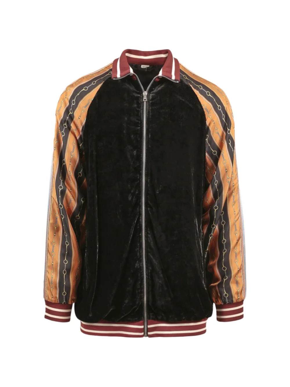 Gucci Pre-Owned mixed-media bomber jacket - Nero