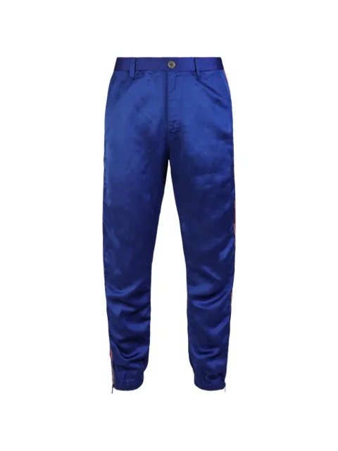 Gucci Pre-Owned side-stripe satin track pants