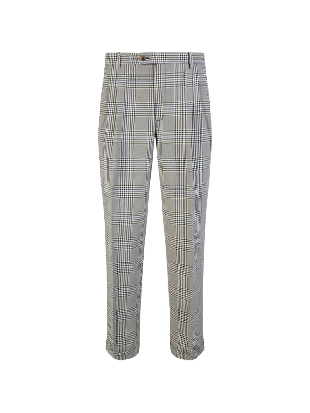 Gucci Pre-Owned plaid pleated trousers - Grigio