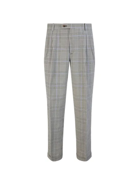 Gucci Pre-Owned plaid pleated trousers