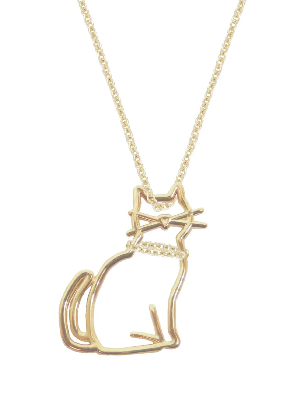 Aliita Miau Cat-pendant Necklace In Gold