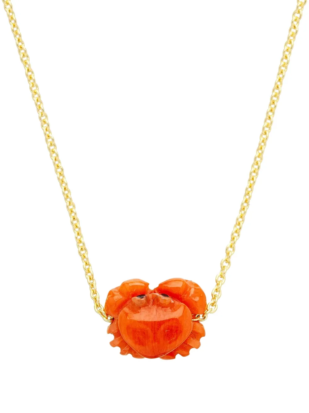 Aliita crab-pendant necklace - Oro