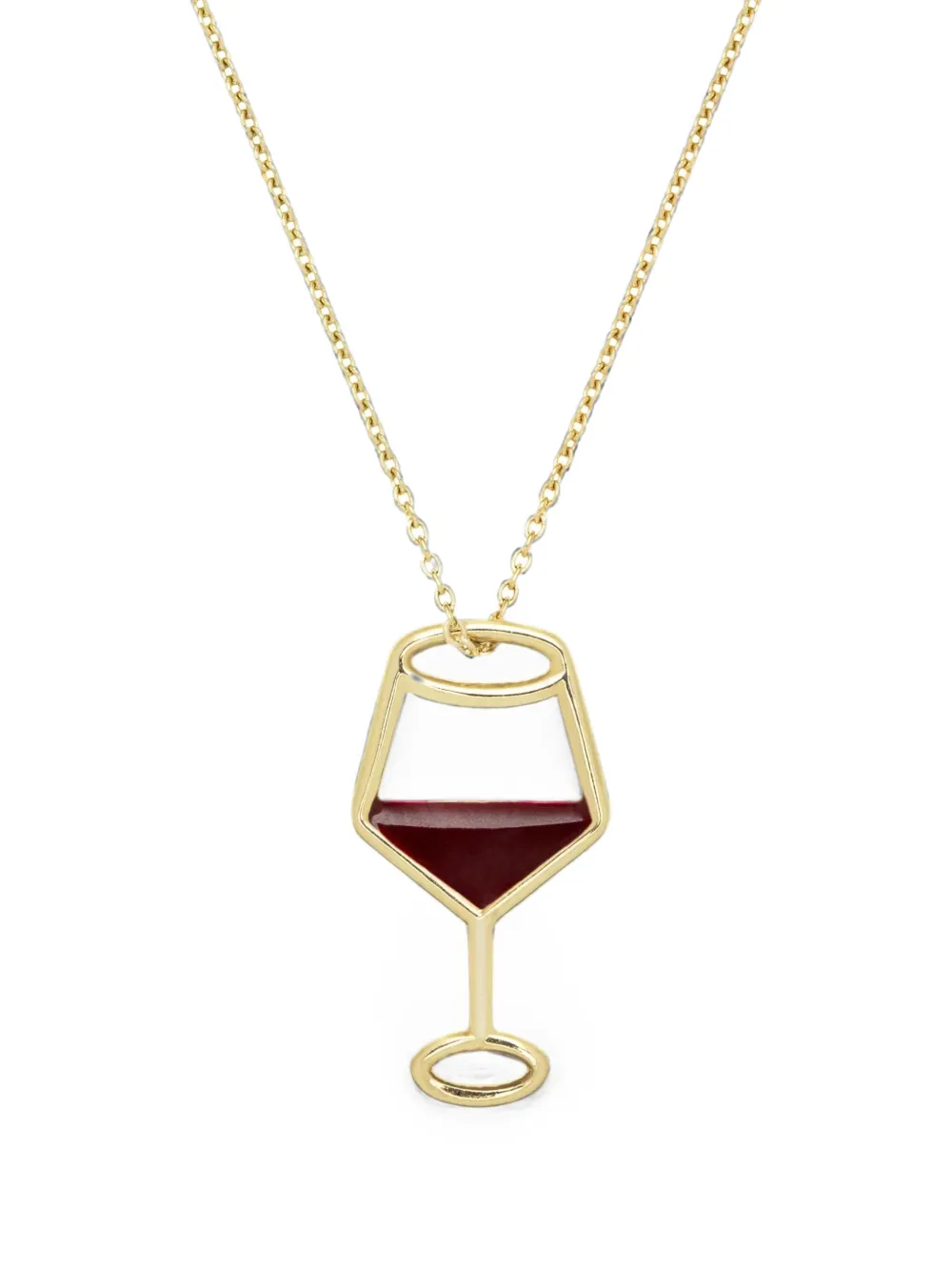 Aliita wine-glass-pendant necklace - Oro