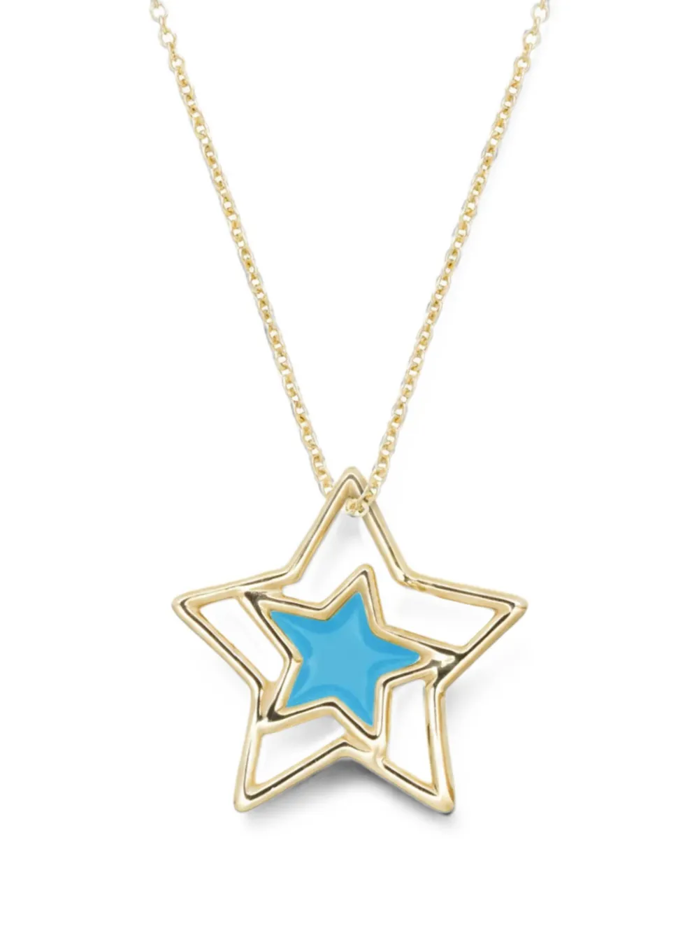 Aliita Estrella Prisma enamel pendant necklace - Gold