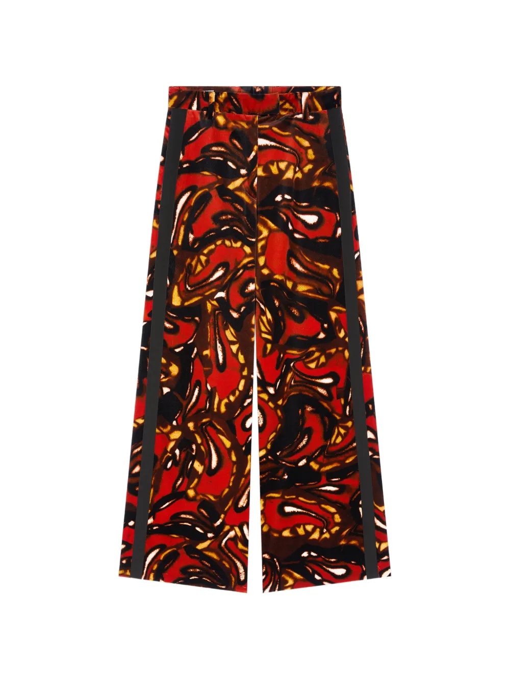 DRIES VAN NOTEN wide leg pants - Red