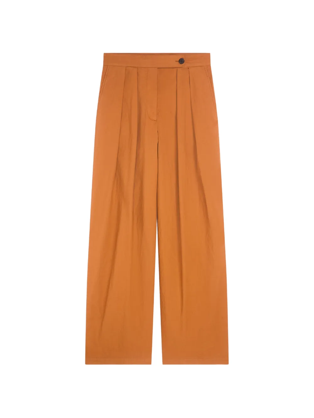 DRIES VAN NOTEN wide pleated pants - Orange