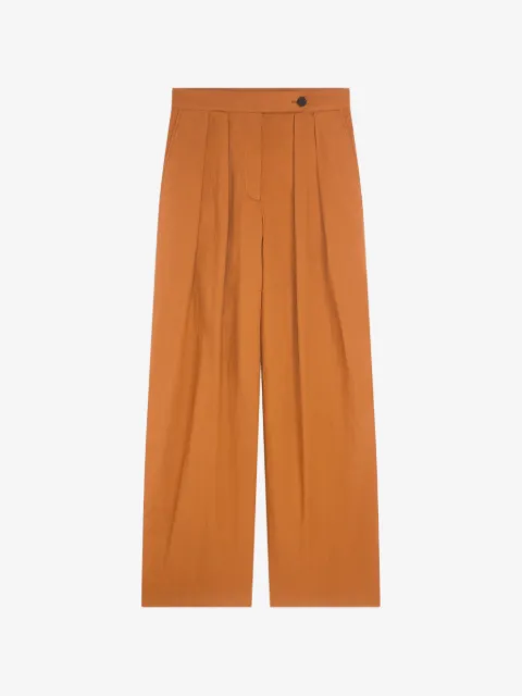 DRIES VAN NOTEN pantalones anchos con pinzas