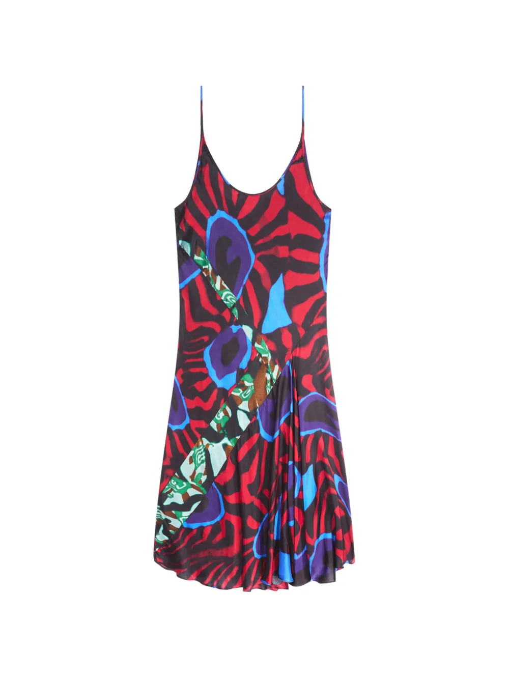 DRIES VAN NOTEN printed slip dress - Red