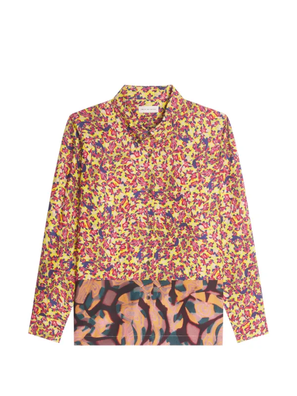 Dries Van Noten Loose Shirt in Yellow