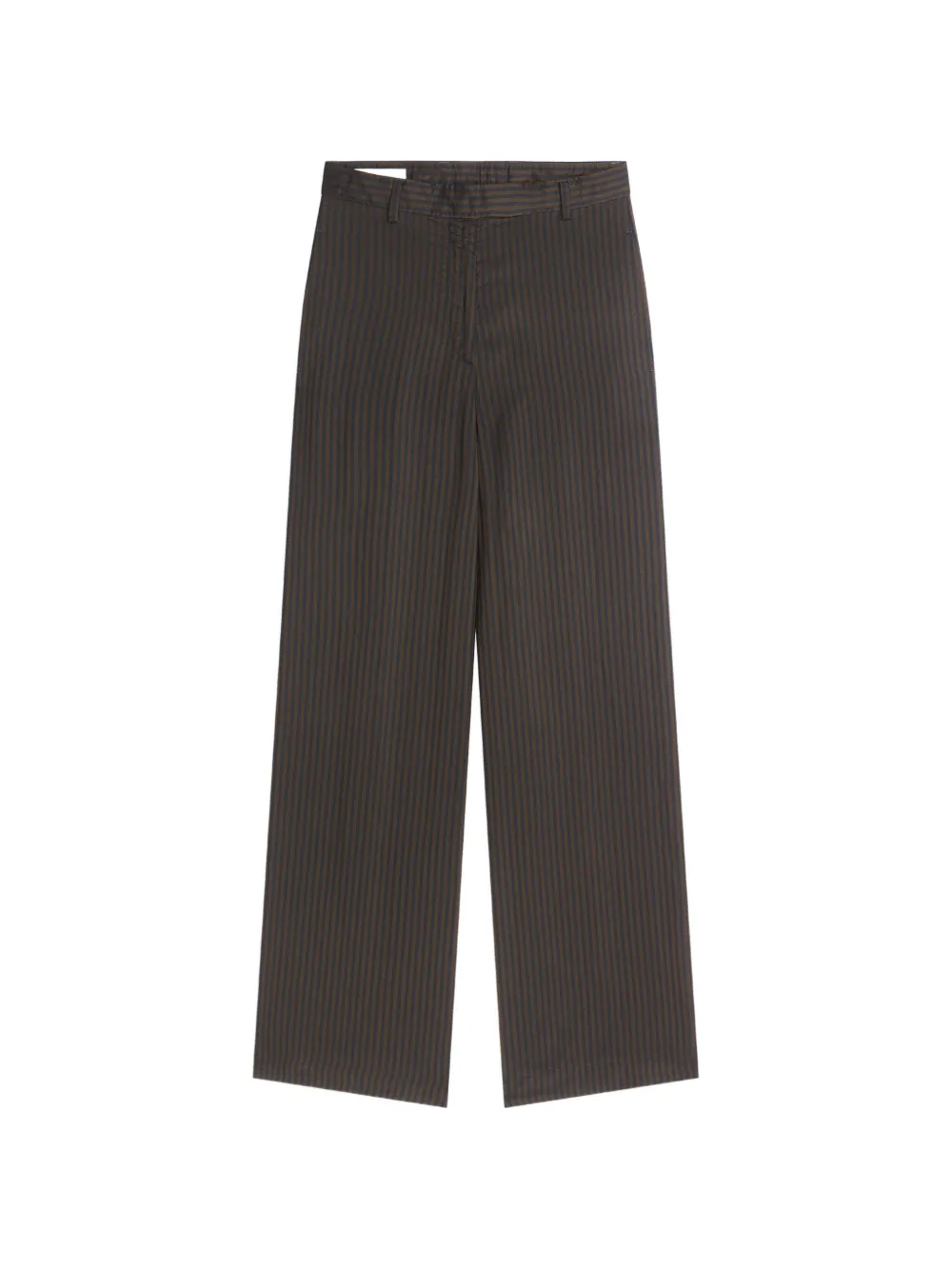 DRIES VAN NOTEN wide leg cupro pants - Brown