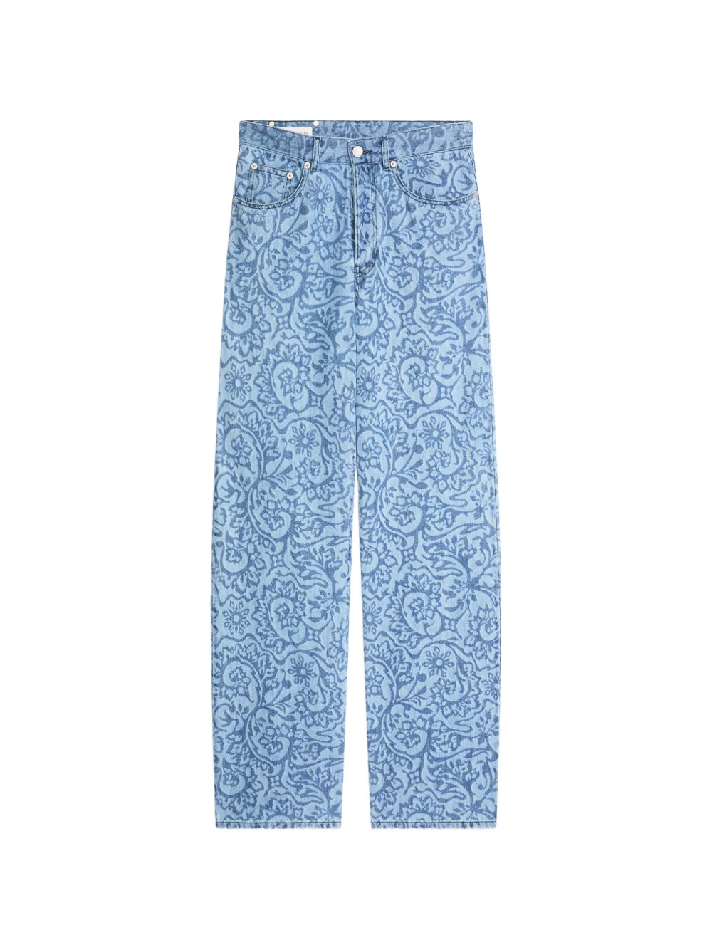 DRIES VAN NOTEN printed denim pants