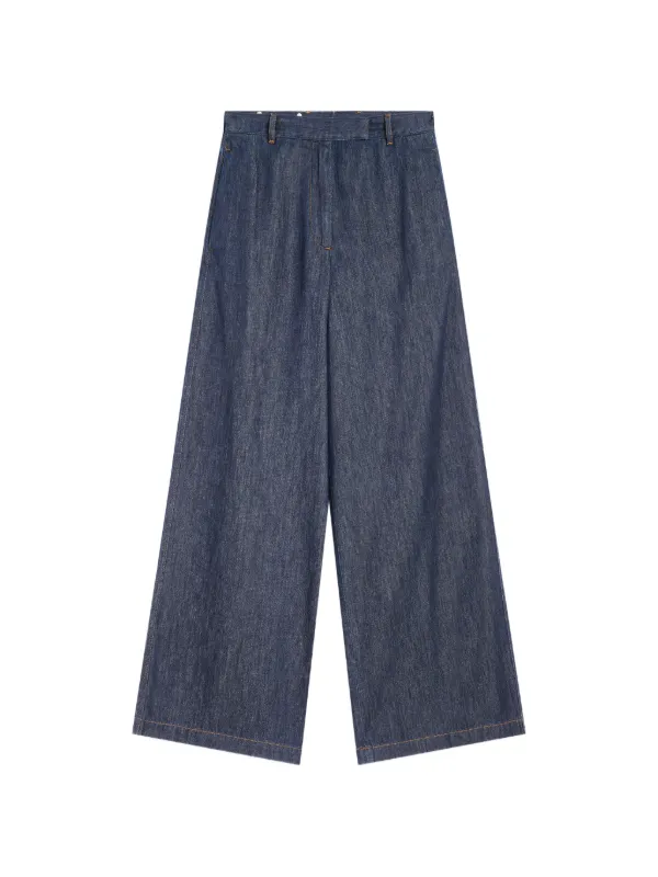 Dries Van Noten Wide Leg Jeans in Blue