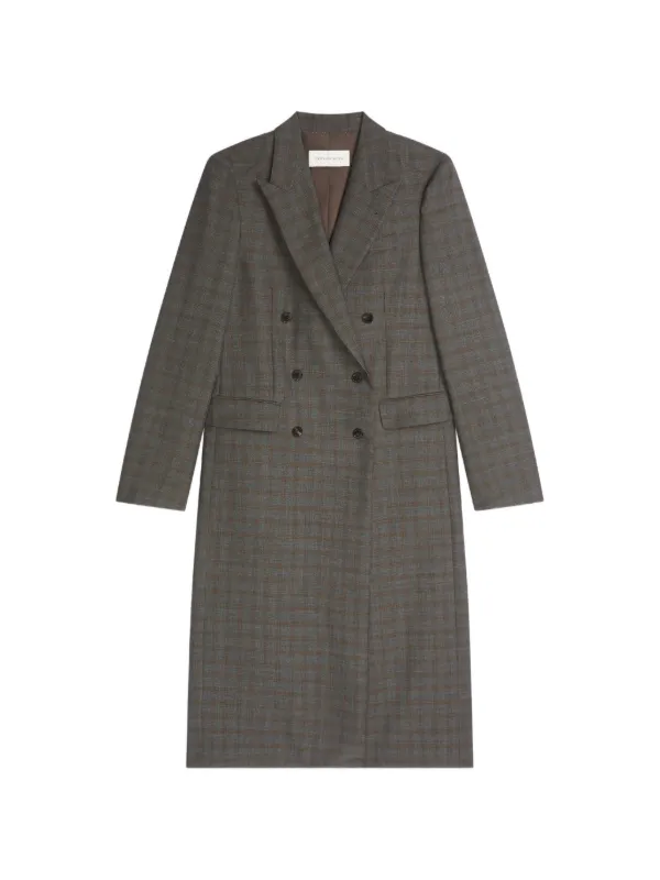 Dries Van Noten Wool Tuxedo Coat in Grey