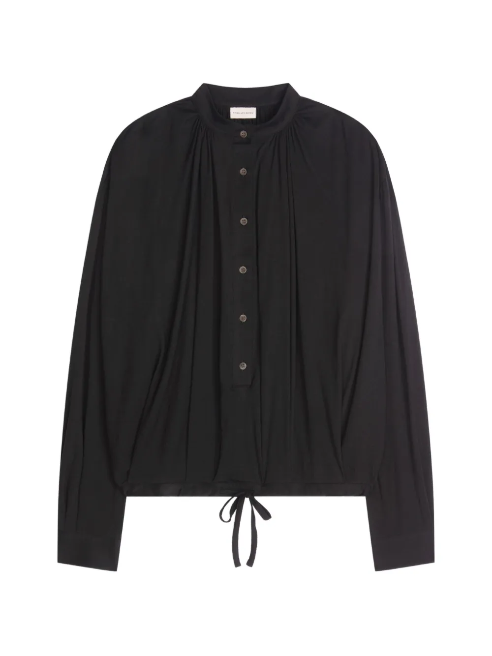 DRIES VAN NOTEN loose cotton blouse - Black
