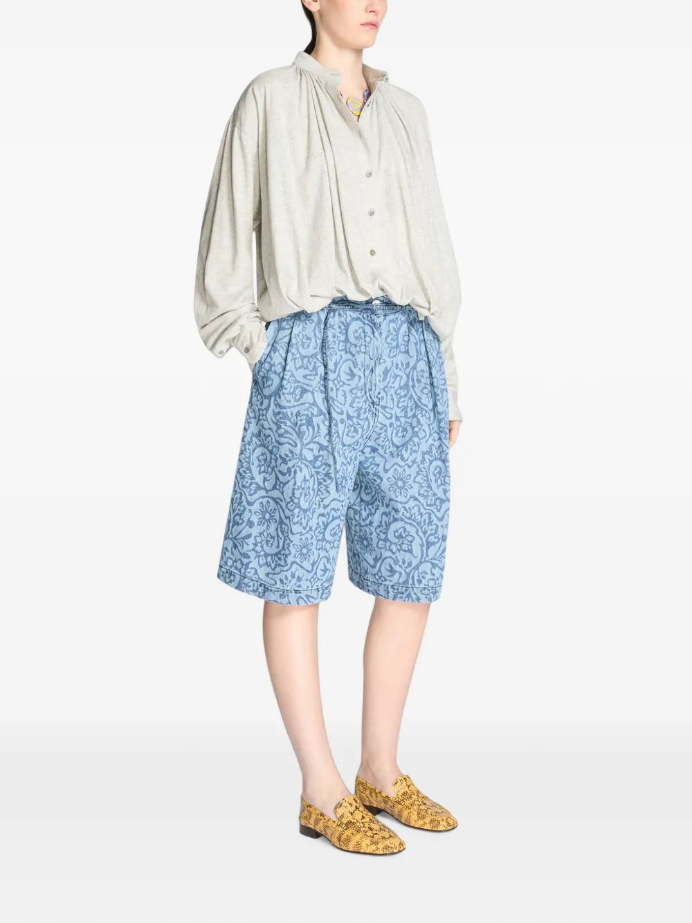 DRIES VAN NOTEN Denim shorts Blauw