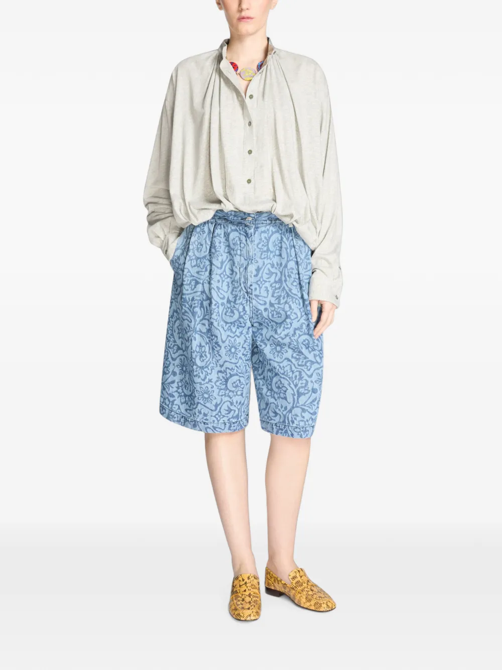 DRIES VAN NOTEN Denim shorts Blauw