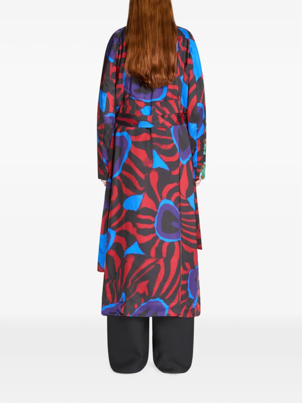 DRIES VAN NOTEN Jas met print Rood