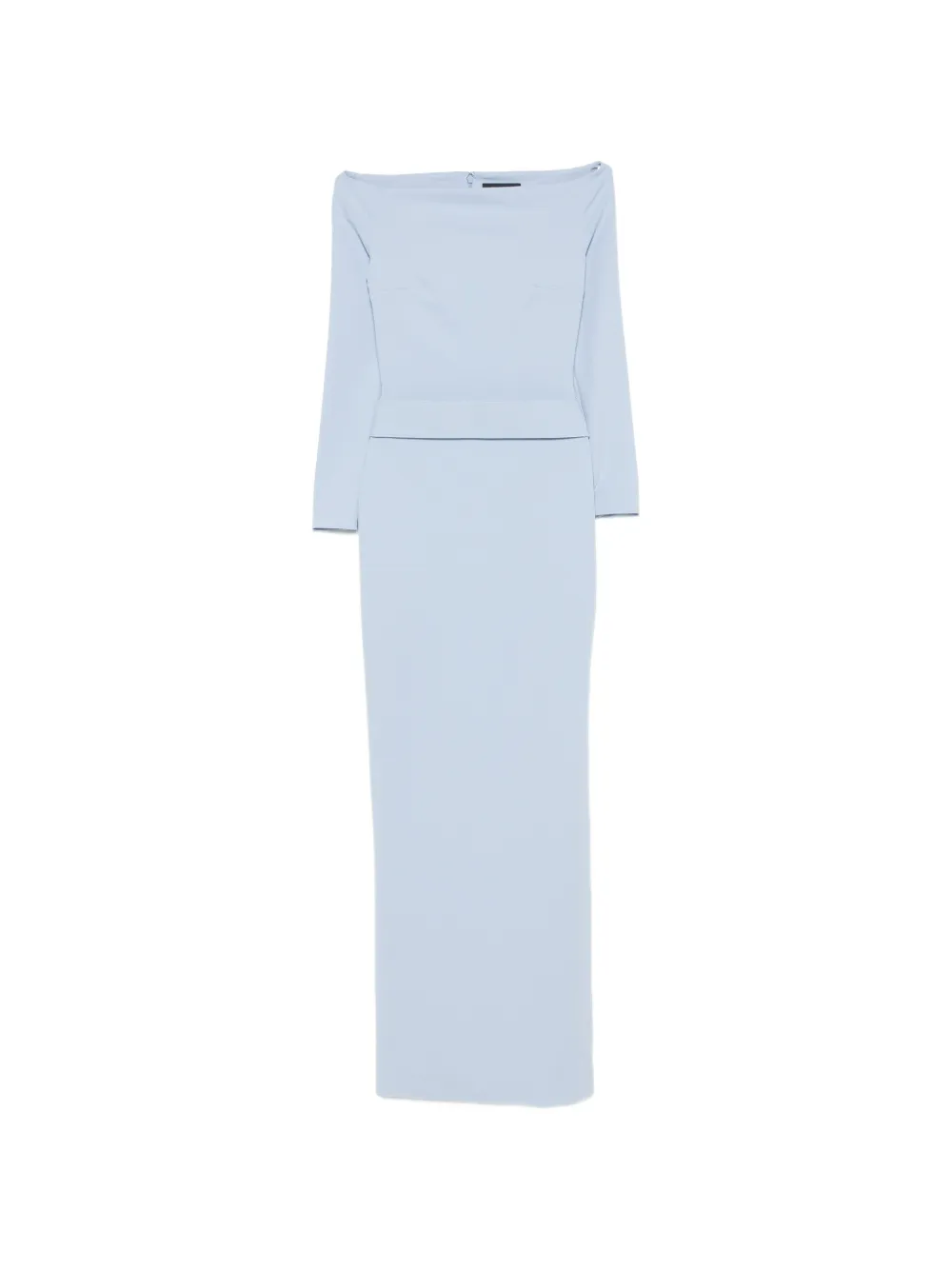Solace London Sabina off-the-shoulder maxi dress - Blau