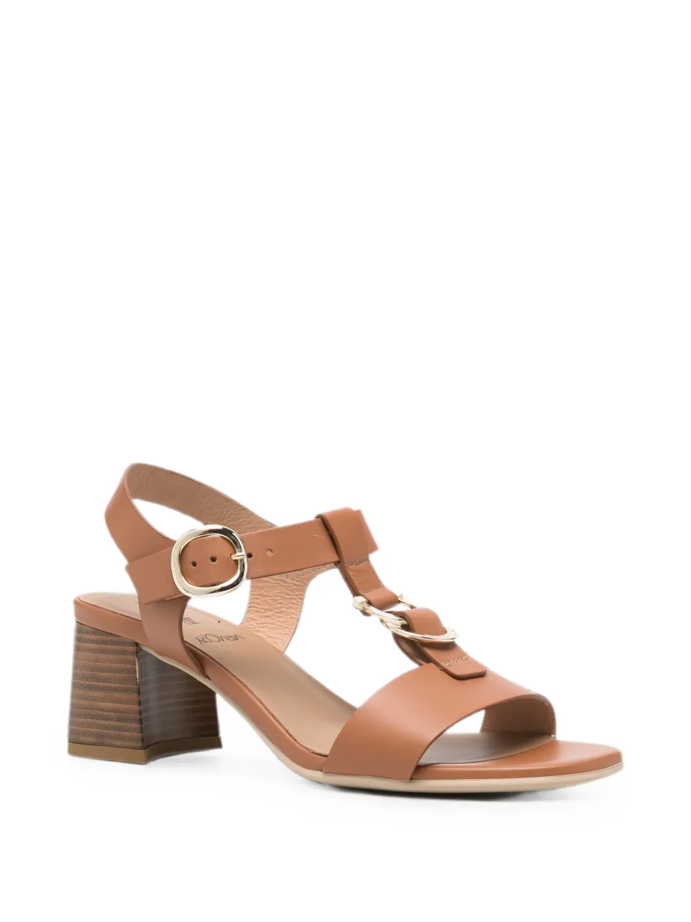 NERO GIARDINI buckle-fastening leather sandals Bruin