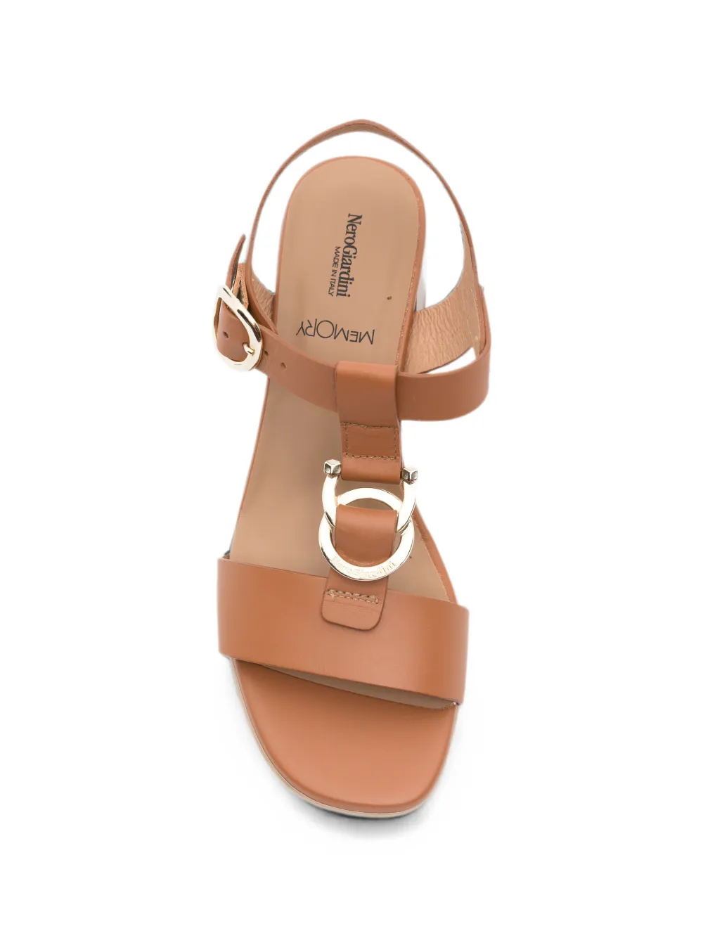 NERO GIARDINI buckle-fastening leather sandals Bruin