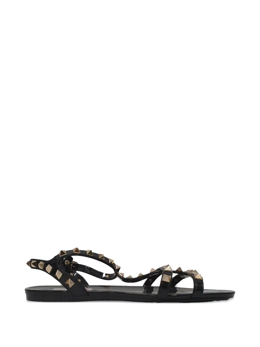 Valentino Garavani Pre-Owned Rockstud T-strap sandals - Schwarz