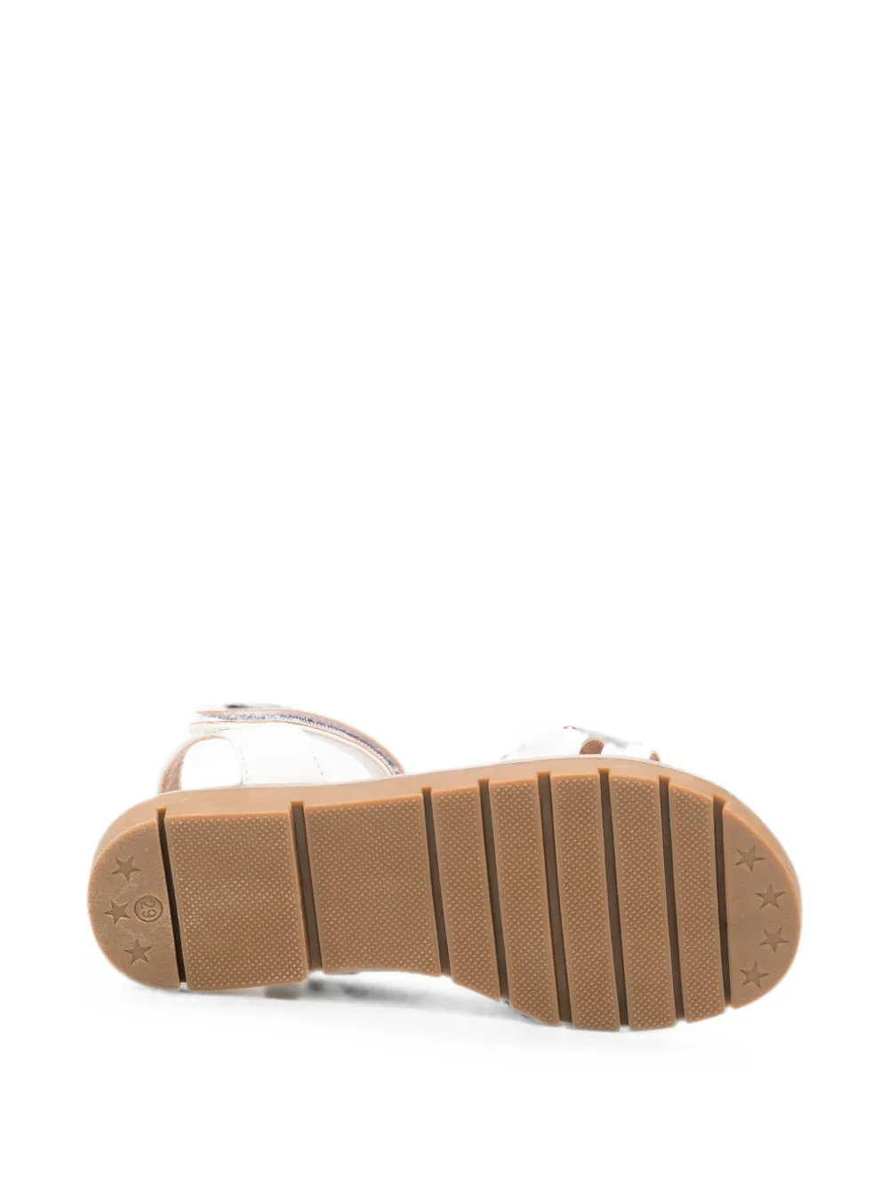 Patrizia Pepe girl logo-embellishment sandals Wit