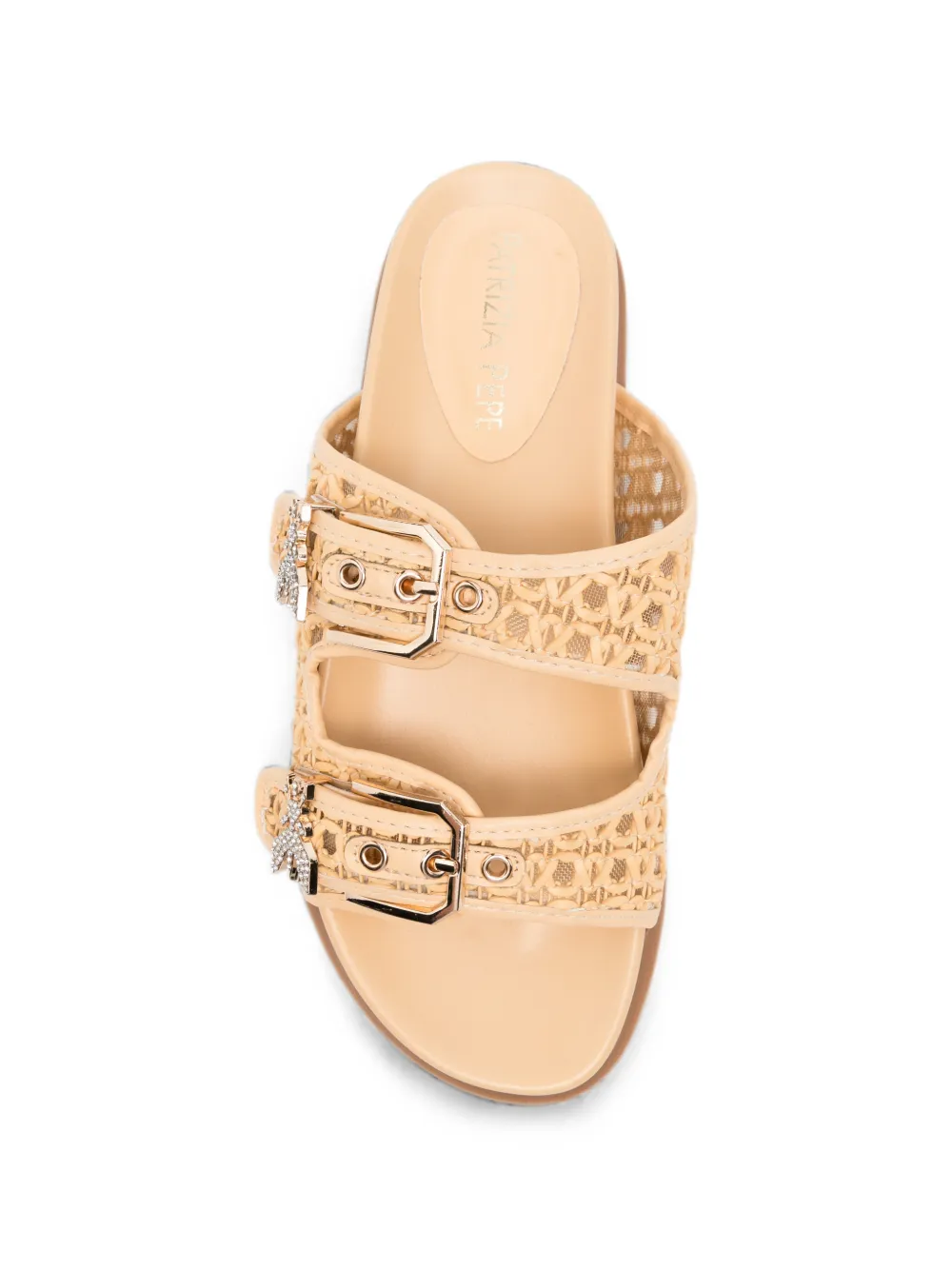 Patrizia Pepe girl woven sandals Beige
