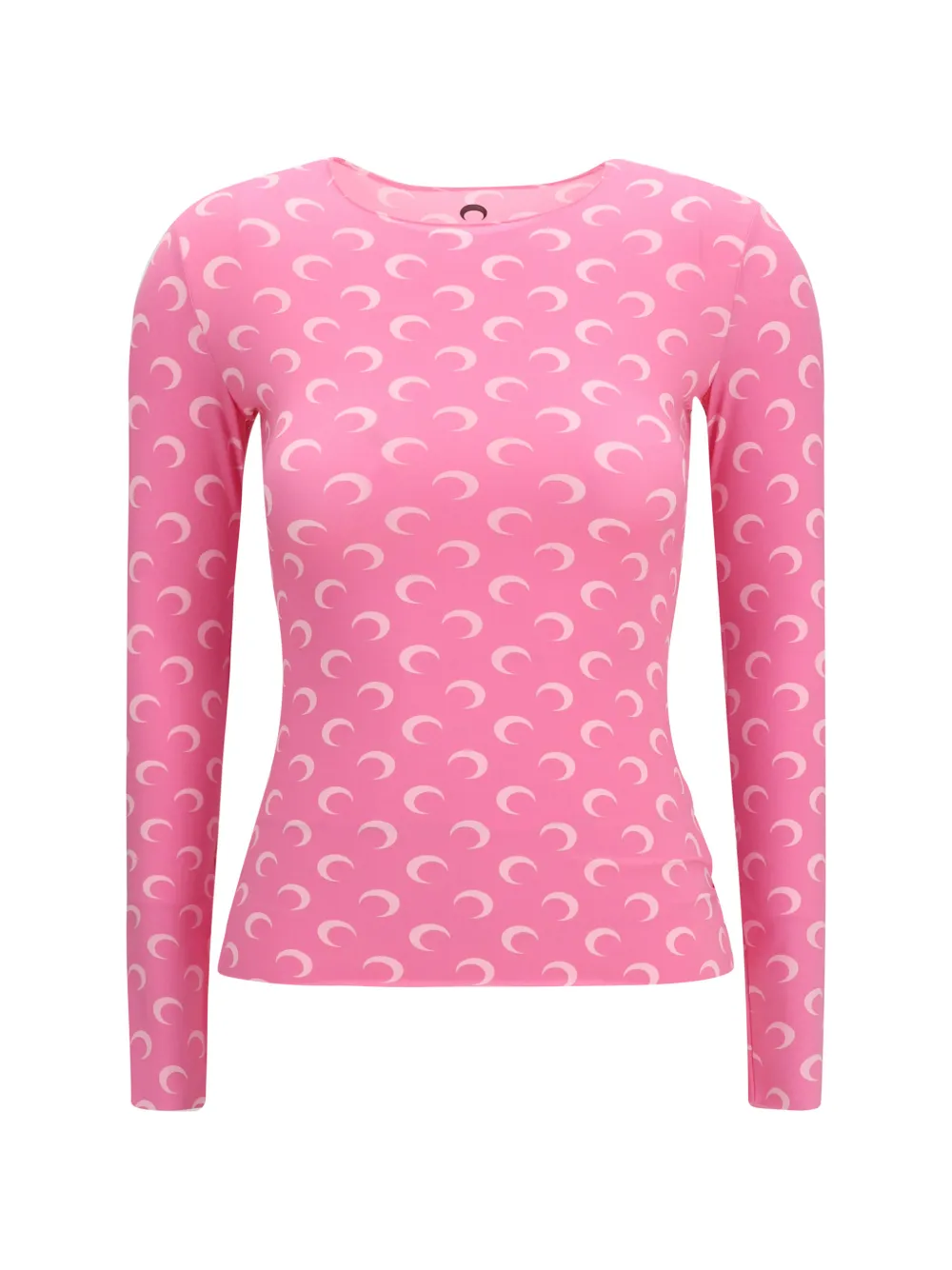 Marine Serre moon-print long-sleeve top - Rosa