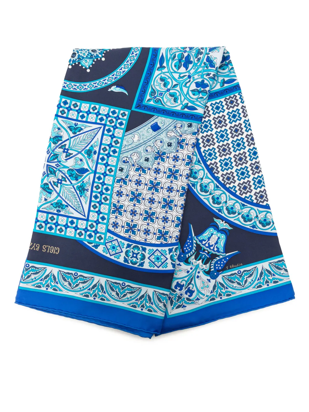 Hermès Pre-Owned 2010-2026 Ciels Byzantins Silk Scarf scarves - Blu