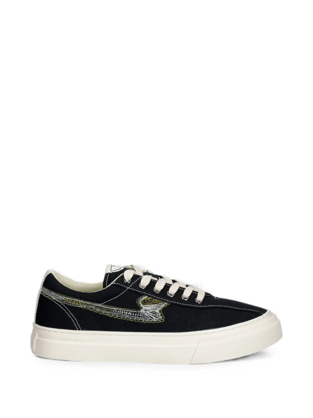 Stepney Workers Club S-Strike embroidered canvas sneakers - Nero